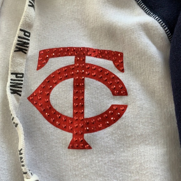 Victoria’s Secret Pink Minnesota Twins Zip Up SZ XS - Picture 5 of 9